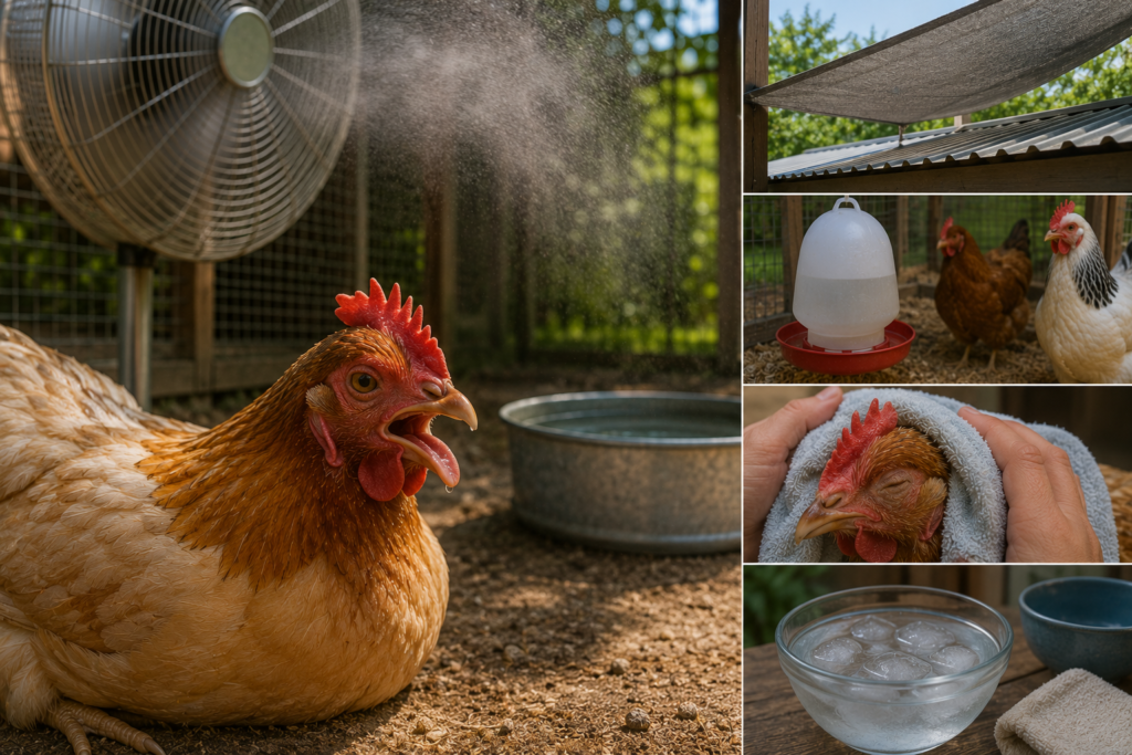 Heat Stress in Chickens: Prevention and Emergency Care