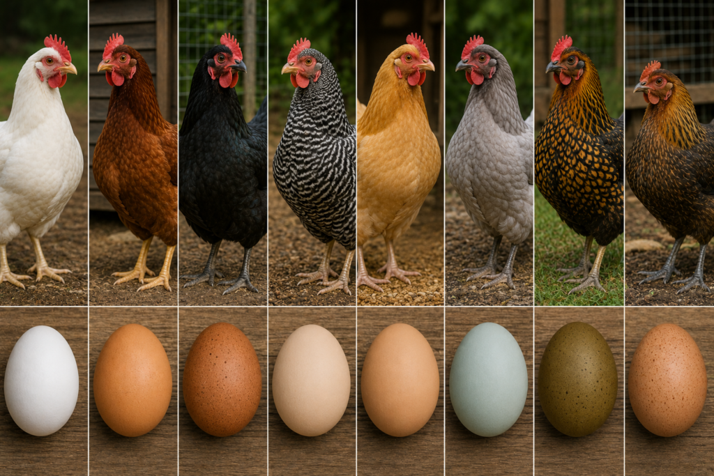 Chicken Egg Color Chart: What Each Breed Lays